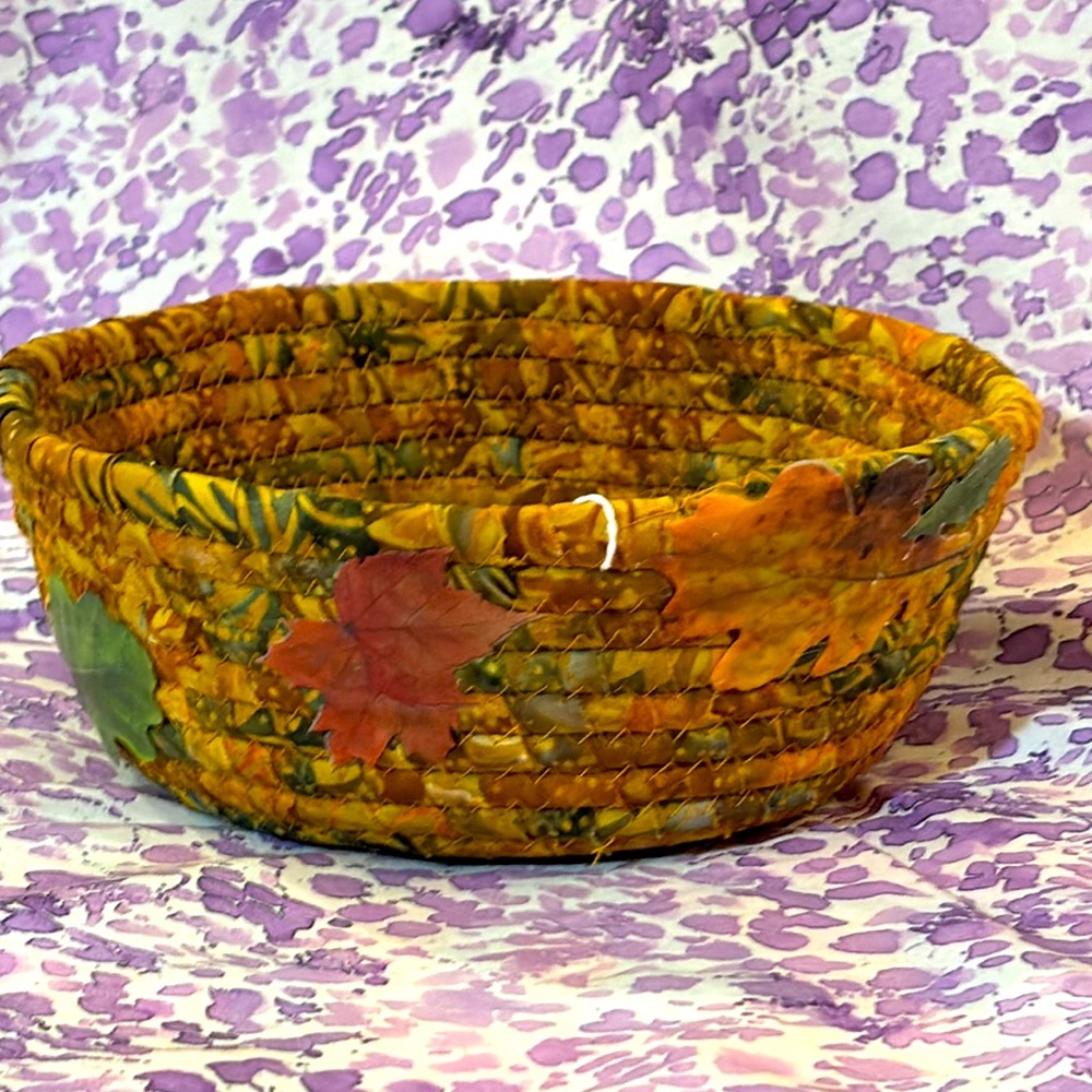 Handmade rope basket
